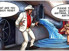 Very hot cartoon porn game with dirty naked whore starving for new cock