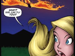 JKR comix. Big cartoon tits running away on XXX cartoons