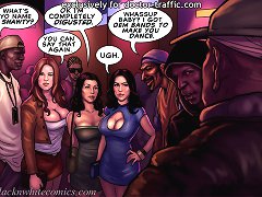 Are you sure this is the place where mom wanted us to meet her for interracial cartoon sex?