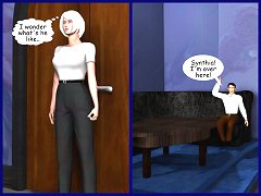 Hot 3d wife watching on jerking guy and want that cock in all her tight holes