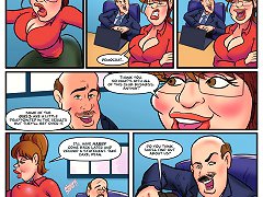 Sex comics where the secretary doing blowjob under the desk